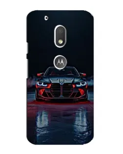 Чехол для Motorola MOTO G4 Play с картинкой «BMW на мокрой дороге»