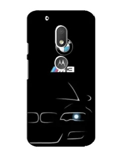 Чехол для Motorola MOTO G4 Play с картинкой «Минималистичный принт BMW M3»