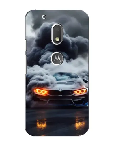 Чехол для Motorola MOTO G4 Play с картинкой «BMW в дыму»