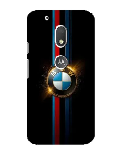Чехол для Motorola MOTO G4 Play с картинкой «BMW M-Power неон»
