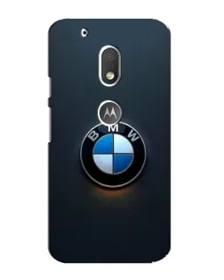 Чехол для Motorola MOTO G4 Play с картинкой «Логотип BMW — минимализм»