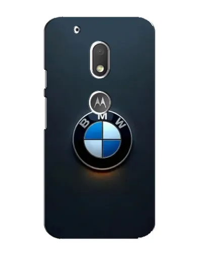 Чехол для Motorola MOTO G4 Play с картинкой «Логотип BMW — минимализм»