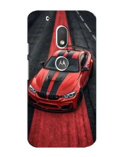 Чехол для Motorola MOTO G4 Play с картинкой «BMW на красной дорожке»