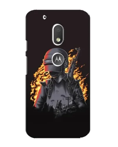 Чехол для Motorola MOTO G4 Play с картинкой «PUBG — огненный силуэт» Чехол для Motorola MOTO G4 Play с картинкой «PUBG — огненный силуэт»