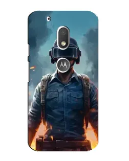 Чехол для Motorola MOTO G4 Play с картинкой «PUBG — реалистичный герой»