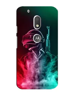 Чехол для Motorola MOTO G4 Play с картинкой «PUBG — огненный воин»