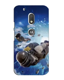 Чехол для Motorola MOTO G4 Play с картинкой «Десант PUBG — прыжок»