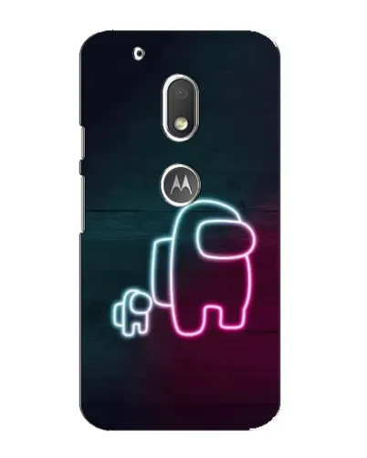 Чехол для Motorola MOTO G4 Play с картинкой «Among Us неон-арт» Чехол для Motorola MOTO G4 Play с картинкой «Among Us неон-арт»