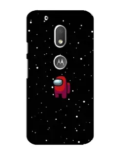 Чехол для Motorola MOTO G4 Play с картинкой «Красный Among Us»