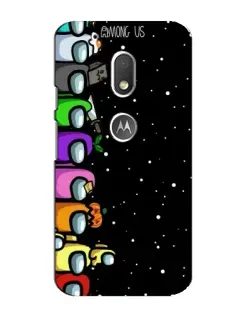 Чехол для Motorola MOTO G4 Play с картинкой «Команда Among Us»