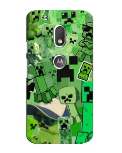 Чехол для Motorola MOTO G4 Play с картинкой «Криперы Minecraft» Чехол для Motorola MOTO G4 Play с картинкой «Криперы Minecraft»