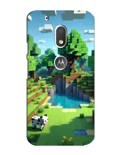 Чехол для Motorola MOTO G4 Play с картинкой «Minecraft летний день»