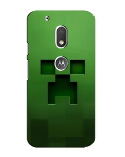 Чехол для Motorola MOTO G4 Play с картинкой «Крипер микро-дизайн»