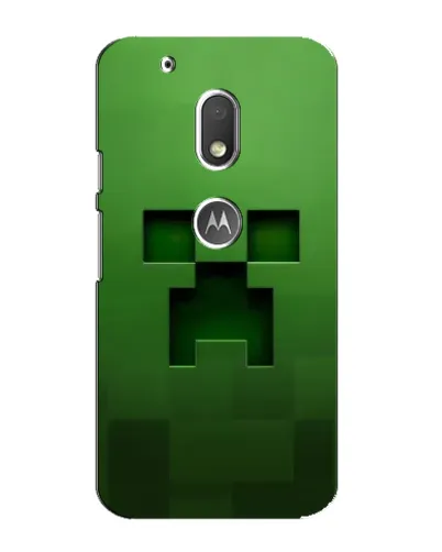 Чехол для Motorola MOTO G4 Play с картинкой «Крипер микро-дизайн»