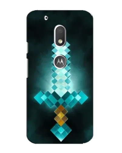 Чехол для Motorola MOTO G4 Play с картинкой «Алмазный меч неон»