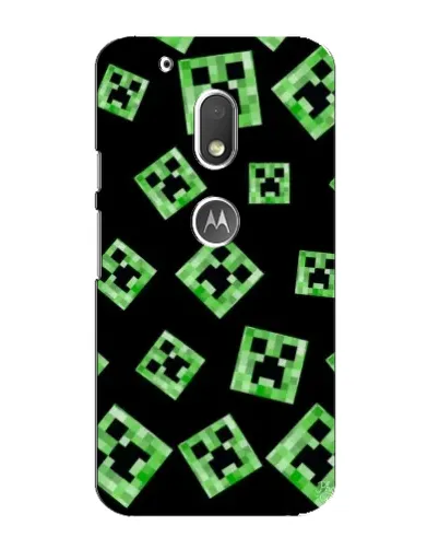 Чехол для Motorola MOTO G4 Play с картинкой «Паттерн с криперами»