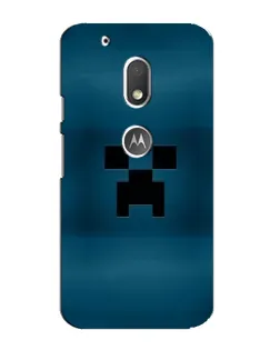 Чехол для Motorola MOTO G4 Play с картинкой «Крипер текстура»