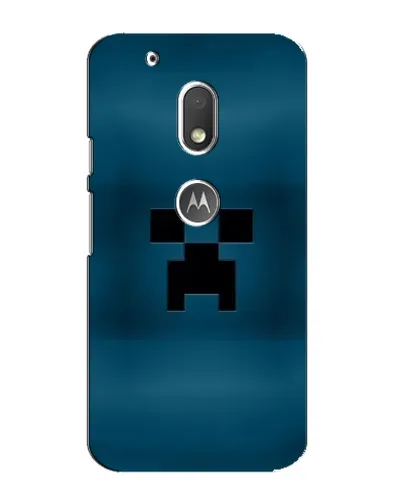 Чехол для Motorola MOTO G4 Play с картинкой «Крипер текстура»