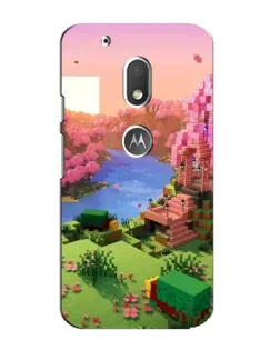 Чехол для Motorola MOTO G4 Play с картинкой «Розовое дерево Minecraft»