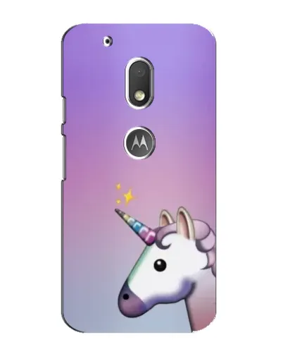 Чехол для Motorola MOTO G4 Play с картинкой «Единорог градиент»
