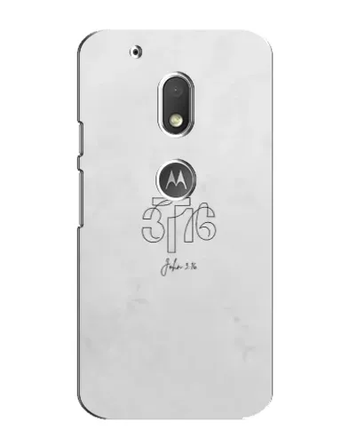 Чехол для Motorola MOTO G4 Play с картинкой «Иоанна 3:16 Крест»
