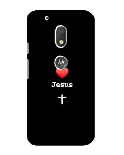 Чехол для Motorola MOTO G4 Play с картинкой «Сердце - Jesus»