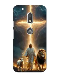 Чехол для Motorola MOTO G4 Play с картинкой «Лев Иуды и Свет» Чехол для Motorola MOTO G4 Play с картинкой «Лев Иуды и Свет»