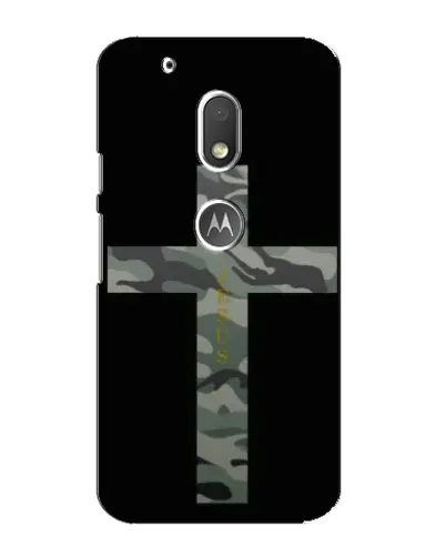 Чехол для Motorola MOTO G4 Play с картинкой «Милитари Крест»