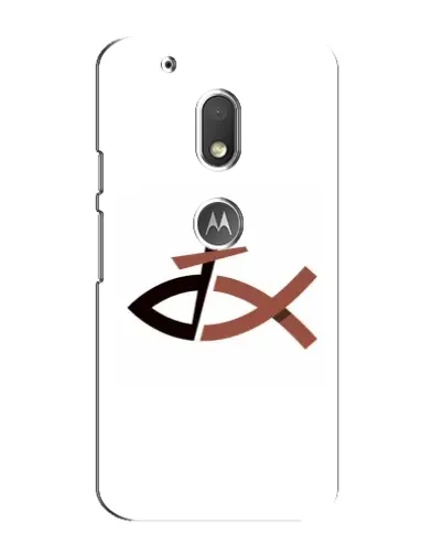 Чехол для Motorola MOTO G4 Play с картинкой «Рыба и крест»