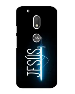 Чехол для Motorola MOTO G4 Play с картинкой «Меч Духа Jesus»