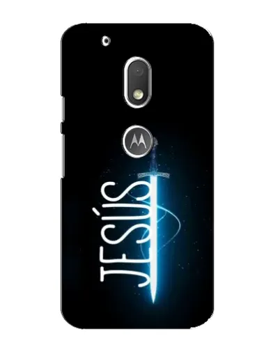 Чехол для Motorola MOTO G4 Play с картинкой «Меч Духа Jesus»