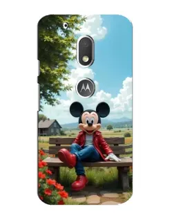 Чохол для Motorola MOTO G4 Play з картинкою «Міккі на лавці»
