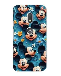 Чохол для Motorola MOTO G4 Play з картинкою «Паттерн Міккі та Мінні»