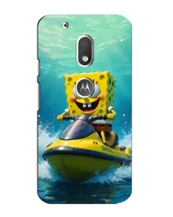 Чехол для Motorola MOTO G4 Play с картинкой «Спанч Боб на гидроцикле» Чехол для Motorola MOTO G4 Play с картинкой «Спанч Боб на гидроцикле»