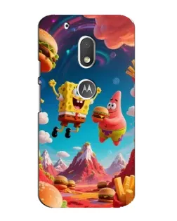 Чехол для Motorola MOTO G4 Play с картинкой «Космический фастфуд»