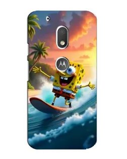 Чехол для Motorola MOTO G4 Play с картинкой «Губка Боб серфингист»