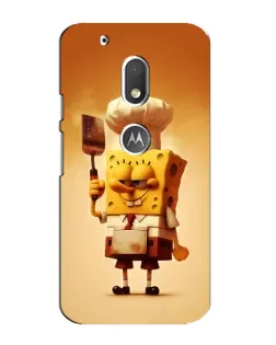 Чехол для Motorola MOTO G4 Play с картинкой «Губка Боб повар»