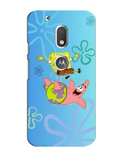 Чехол для Motorola MOTO G4 Play с картинкой «Спанч Боб и Патрик»