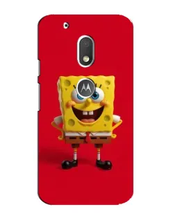 Чехол для Motorola MOTO G4 Play с картинкой «Спанч Боб на красном»