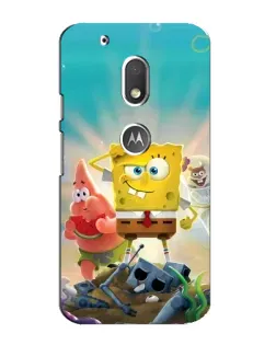 Чехол для Motorola MOTO G4 Play с картинкой «Спанч Боб победитель»