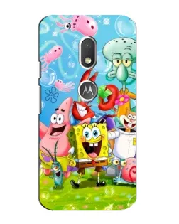 Чохол для Motorola MOTO G4 Play з картинкою «Губка Боб та друзі»