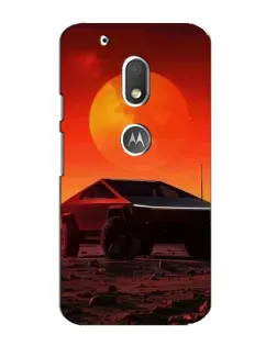 Чехол для Motorola MOTO G4 Play с картинкой «Cybertruck на Марсе»