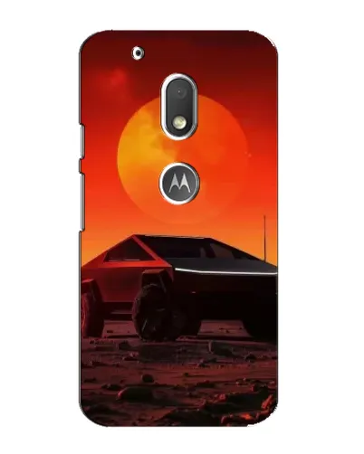 Чехол для Motorola MOTO G4 Play с картинкой «Cybertruck на Марсе»
