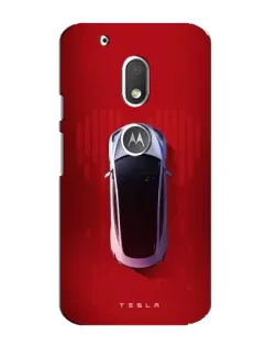Чехол для Motorola MOTO G4 Play с картинкой «Tesla Top View»