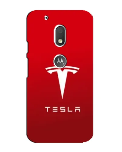Чехол для Motorola MOTO G4 Play с картинкой «Tesla Red Classic»