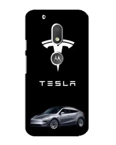 Чехол для Motorola MOTO G4 Play с картинкой «Tesla Model Y»