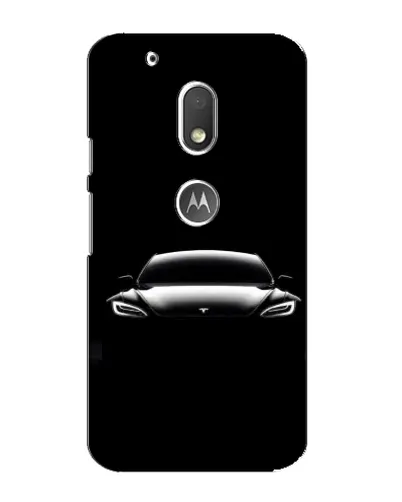 Чехол для Motorola MOTO G4 Play с картинкой «Фары Tesla Night»