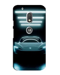 Чехол для Motorola MOTO G4 Play с картинкой «Tesla в неоне»