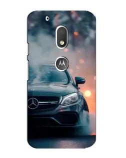 Чехол для Motorola MOTO G4 Play с картинкой «Mercedes — ночной город»