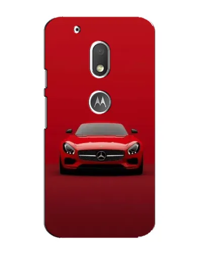 Чехол для Motorola MOTO G4 Play с картинкой «Красный Mercedes AMG»